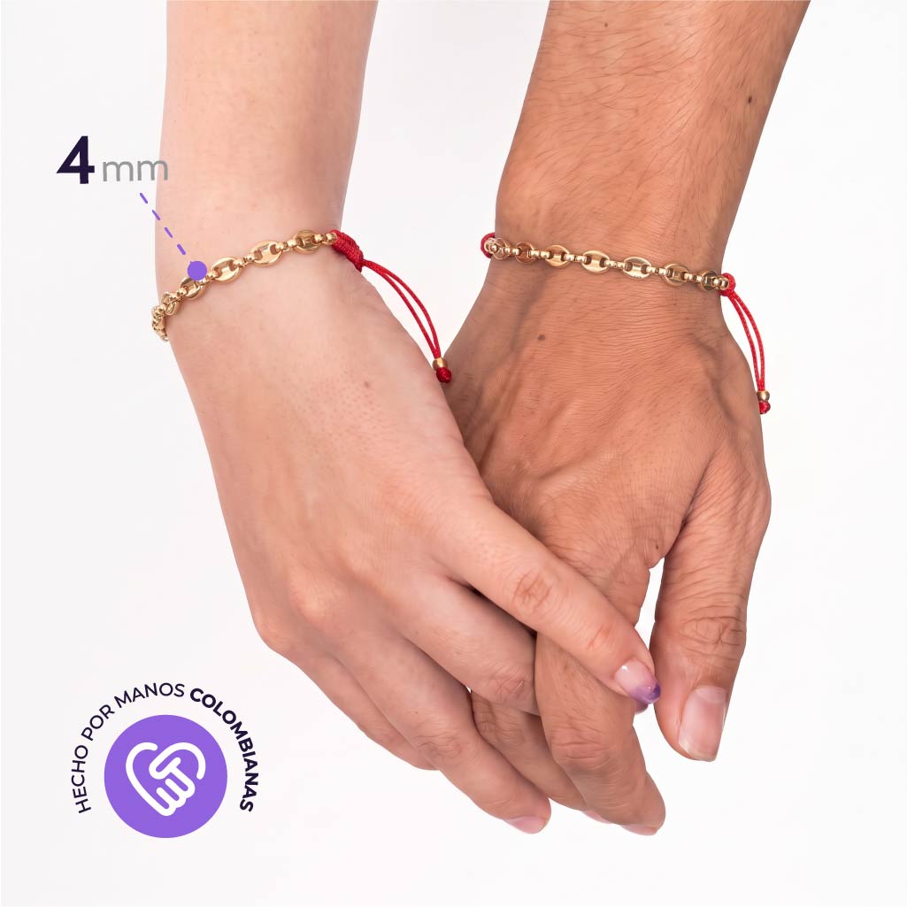 Pulsera Ancla en oro laminado - Orsali - foto 5