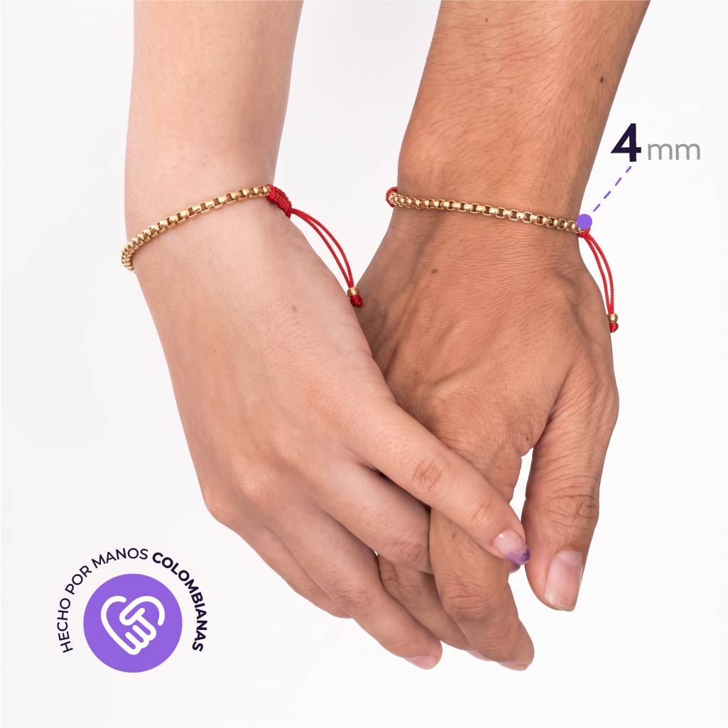 Pulsera Veneciana en oro laminado - Orsali - foto 5